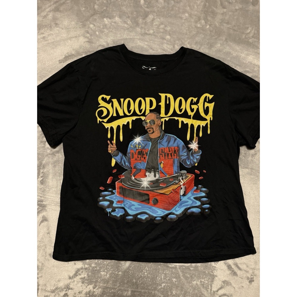 Dogg Supply T-Shirt Mens 2XL Black Logo Drip Graphic Snoop Dogg Short Sleeve
